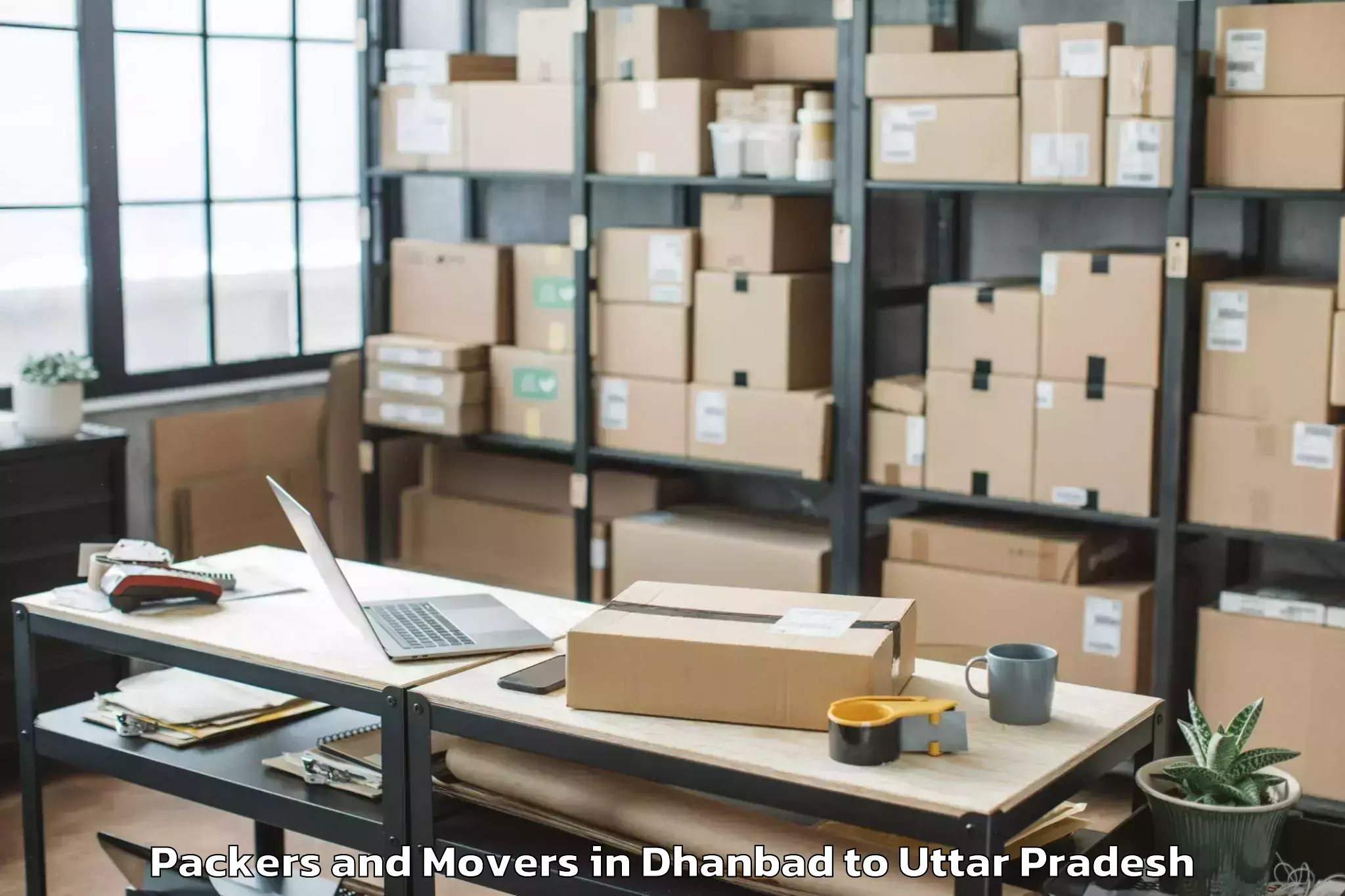 Trusted Dhanbad to Jhansi Packers And Movers